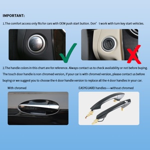 EASYGUARD Comfort Access Touch Door Handle Fit for Mercedes- Benz C/GLC/GLE Class W205 X253 C253 W166 - Product Image 6