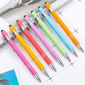 Bolígrafo Metálico Colorido con Punta Táctil y Logotipo Personalizado, Bolígrafo Empresarial con Goma Suave para Pantallas Táctiles Móviles - Product Image 1