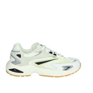 D.A.T.E. Baskets pour femmes W401-SN-ME-WA en toile blanche et grise, chaussures tendance - Product Image 4
