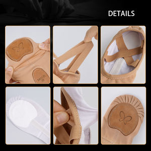 Zapatillas <span class=keywords><strong>de</strong></span> <span class=keywords><strong>Ballet</strong></span> <span class=keywords><strong>de</strong></span> Suela Blanda <span class=keywords><strong>de</strong></span> Gran Elasticidad Zapatos <span class=keywords><strong>de</strong></span> Práctica Ligeros Profesionales para Bailarines - Product Image 6