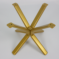Pieds de table en métal doré pour canapé rond de luxe, table basse, pieds de table en métal pour salon, table basse de style chinois