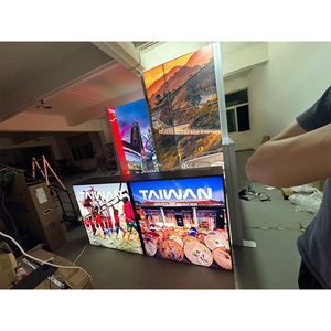 10x20 pies, recién llegado, diseño Modular, fácil de construir, marco de aluminio portátil, tela de tensión SEG, cabina de exhibición retroiluminada LED, exposición - Product Image 4