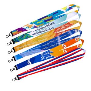 Lanière en polyester OEM avec impression par sublimation pour badge d'identification, accessoire de mariage - Product Image 1
