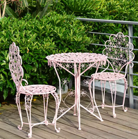 Ensemble table et chaises de balcon de style européen, table et chaises modernes minimalistes, table et chaises de jardin imperméables pour l'extérieur