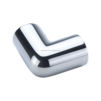 Fabricant Direct – Coude de balustrade marine en acier inoxydable 316 poli miroir à 90 degrés pour bateau