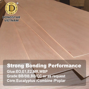 Panneau en contreplaqué Okume avec noyau en bois dur d'acacia, colle phénolique, pour meubles et construction - Product Image 1