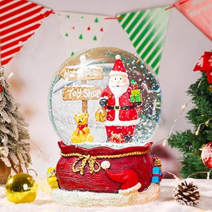 Noël père noël avec cadeaux et enseigne verre eau neige globes décoration de la maison Offre Spéciale table - Product Image 5