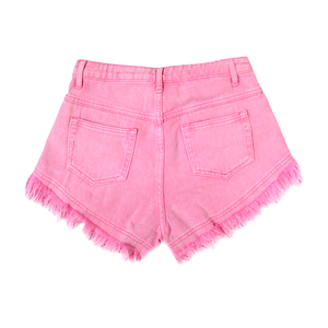 Customizable Latest Design <strong>Girl</strong> Denim <strong>Shorts</strong> Rhinestone Diamond Colorful Breathable Washed Jean <strong>Shorts</strong> - Product Image 2