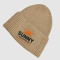 Gorro de invierno unisex de punto acanalado Premium con logotipo personalizado, gorro de invierno de punto grueso con forro polar de marca personalizada