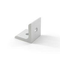 Support d'angle plat d'usinage CNC ROHS 60x60 pour profilé extrudé en aluminium coin et gousset attaches externes #6157