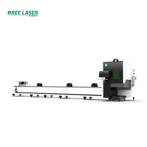 Mesin pemotong Laser 3kw, mesin pemotong tabung Laser serat pipa logam 6020