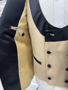 <span class=keywords><strong>Beige</strong></span> Noir Veste Gilet Pantalon 3 Pièces Revers Hommes <span class=keywords><strong>Costume</strong></span> Garçons D'honneur De <span class=keywords><strong>Mariage</strong></span> Tuxedos Costumes De Bal pour Homme - Product Image 4