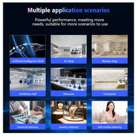 Póster Digital OLED Curvo Plateado Personalizable con Gama de Colores de 1.07B y 10 Bits, Brillo de 800cd, Uso en Interiores con Compartición de Punto de Acceso WiFi