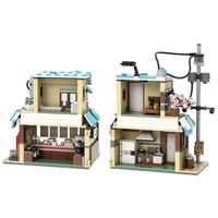 Ensemble de blocs de construction MOC1540 MOC Ramen Shop, 1152 pièces, mini briques, modèle de restaurant de ramen, kit de construction, jouet de collection d'anime