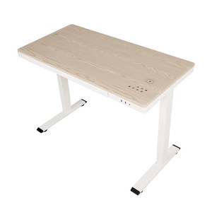 Escritorio Eléctrico de Altura Ajustable con Doble Motor, Superficie de Roble Blanco, Escritorio Inteligente para Oficina, Diseño Contemporáneo, Apariencia Moderna - Product Image 2