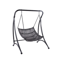 Hot luxe extérieur jardin suspendu balançoire chaise moderne hamac cercle macramé meubles de patio oeuf balançoires chaise avec support en métal