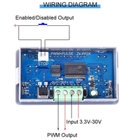 ZK-PP2K PWM DC 3.3 ~ 30V 12V 24V Regulator Pengontrol Kecepatan Motor 8A 150W Rasio Tugas Frekuensi Pulsa Peredup LED Dapat Disesuaikan