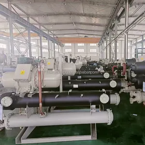 Large Air-cooled Water-cooled Screw Chiller Low Temperature Ice Water Machine Double Head Freezing Machine Industrial Chiller