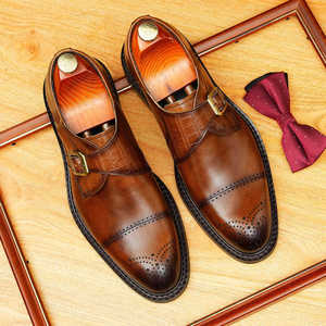 Chaussures Oxford de grande taille de conception italienne en vente en gros. Chaussures habillées décontractées pour hommes avec fonction rehausseur de taille et bout carré - Product Image 5