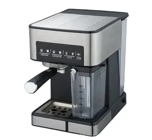 15 bar cappuccino and espresso coffee maker machine with milk frothing function