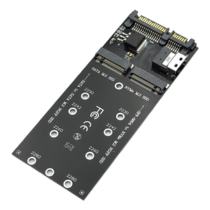 SFF-8654 ke NVMe <span class=keywords><strong>M</strong></span>.2 NGFF SSD SATA ke SATA <span class=keywords><strong>M</strong></span>.2 NGFF SSD Converter Expansion Adapter Card untuk Komputer Desktop - Product Image 5