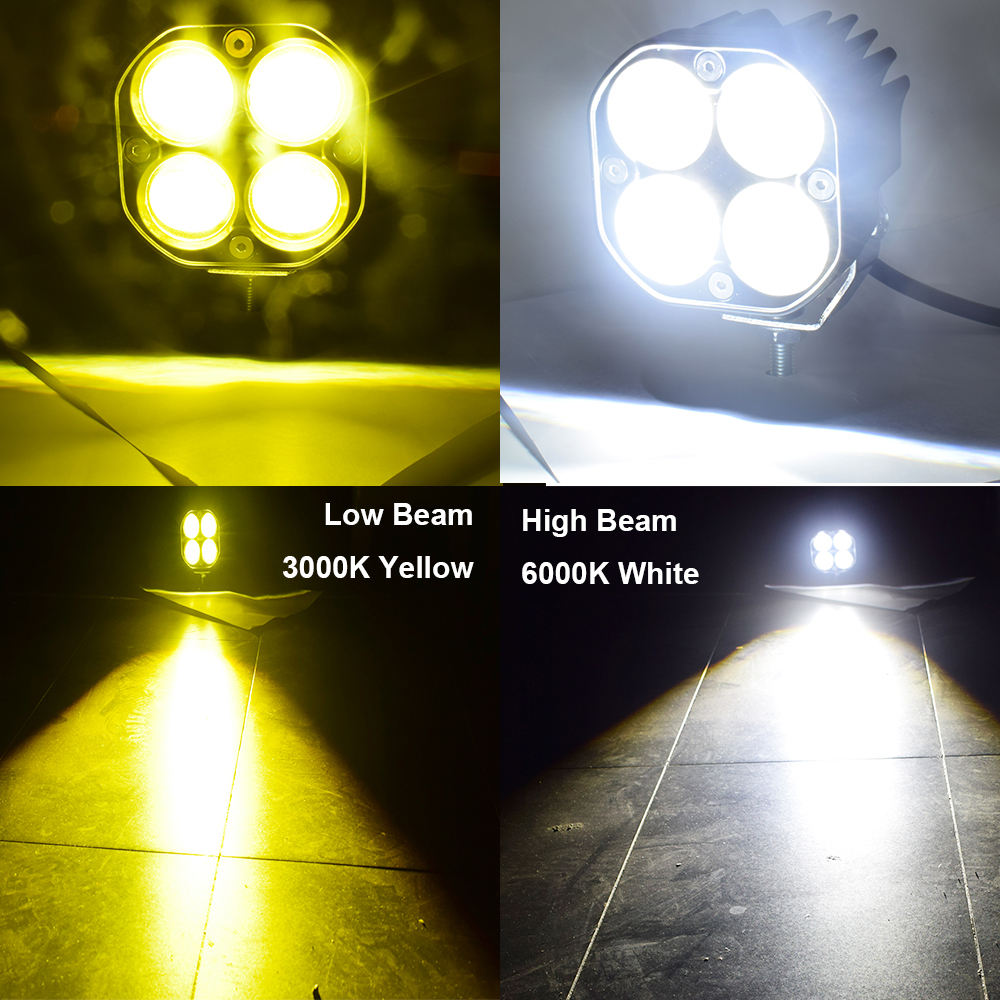 Double couleur blanc/jaune