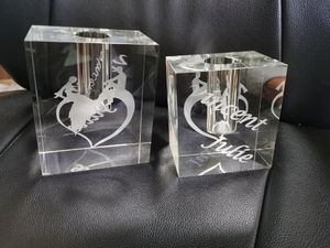 Vaso Quadrato in Vetro Spesso K9 Cristallo Trasparente per <span class=keywords><strong>Fiori</strong></span> Promozionale 2017 - Product Image 3