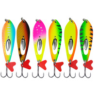 Leurre coulant coloré en acier à paillettes pour la pêche à la truite, au black-bass et au walleye, 12g, type Flutter Gizmo Chatter Bait