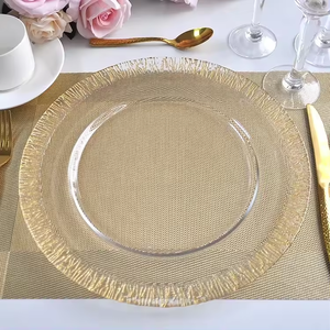 شاحن زجاجي بسعر الجملة 13 بوصة (حوالي 33 حواف) شاحن زجاجي مع شاحن ذهبي وضع بشكل أنيقة - Product Image 1