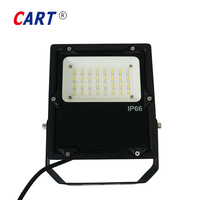 Projecteur LED extérieur 30W, 200-240V, application Tuya WIFI 2.4G, IP66, éclairage de terrain de tennis, éclairage de rue, avec boîtier noir en aluminium