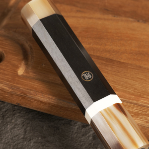 Cuchillo de sashimi premium de 270 mm, acero Aogami No.2, cuchillo de <span class=keywords><strong>cocina</strong></span> Sakimaru japonés Yanagiba para sushi con mango de ébano - Product Image 5