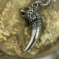 Huilan – Collier pendentif vintage Viking en acier inoxydable pour homme, motif bambou, accessoires pour couples, best-seller