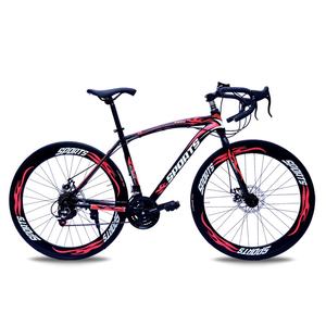 Vélo de route en acier <span class=keywords><strong>carbone</strong></span> de haute qualité 700C, 21 vitesses, freins à disque doubles - Product Image 2