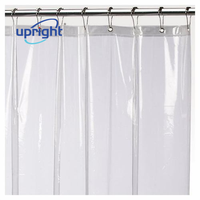 Rouleau de vinyle imperméable de film de rideau de douche de PVC Super clair droit de 0.5mm