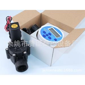 Controlador de riego automático con temporizador digital alimentado por batería de 9V para sistema de microgoteo de jardín, uso en exteriores. - Product Image 3