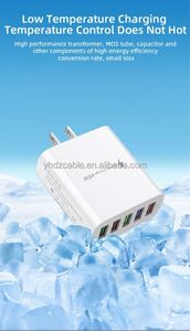 5USB Plug Charger Wall <b>Socket</b> Adapter Type C 5v/2.4A Quick Charging Multi-Ports Power Adapter <b>USB</b> Wall Charger - Product Image 4