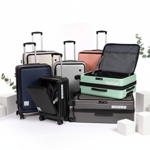 Lot de 3 <span class=keywords><strong>Valises</strong></span> ABS Prêtes à Voyager, Vente en Gros Usine, avec 4 Roues Doubles Lisses et Fermeture Éclair Sécurisée - Product Image 2