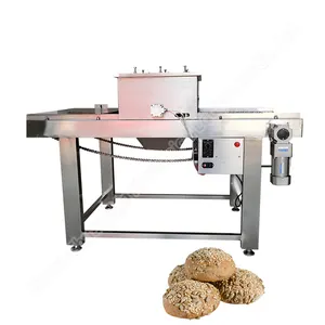 Esparcidor de semillas multifuncional Galleta Decoración de galletas Rociado Uso industrial Tuercas Máquina de esparcimiento de recubrimiento de azúcar