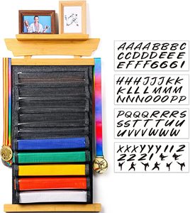 Support mural en bois massif pour l'affichage des ceintures de karaté judo jiu-jitsu <span class=keywords><strong>ninjutsu</strong></span> bricolage support d'équipement d'arts martiaux - Product Image 2