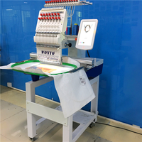 Machine à broder à plat pour chapeaux informatisée à tête unique, 12 aiguilles, machine à broder avec perles et paillettes WY1501CS