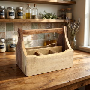 Étagère de rangement portable réglable en bois naturel de haute qualité, écologique, non pliable, sans danger pour les aliments, personnalisable - Product Image 1