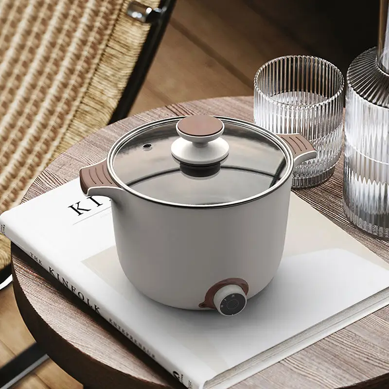 Eco-friendly Mini Hot Pot Multi Function Cooker Boil Fry Stew Stir-fry Braise Deep Fry Saute Slow Cook pentola elettrica