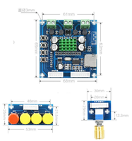 Panneau d'amplification numérique DC, 2x30W, Module Audio de classe D