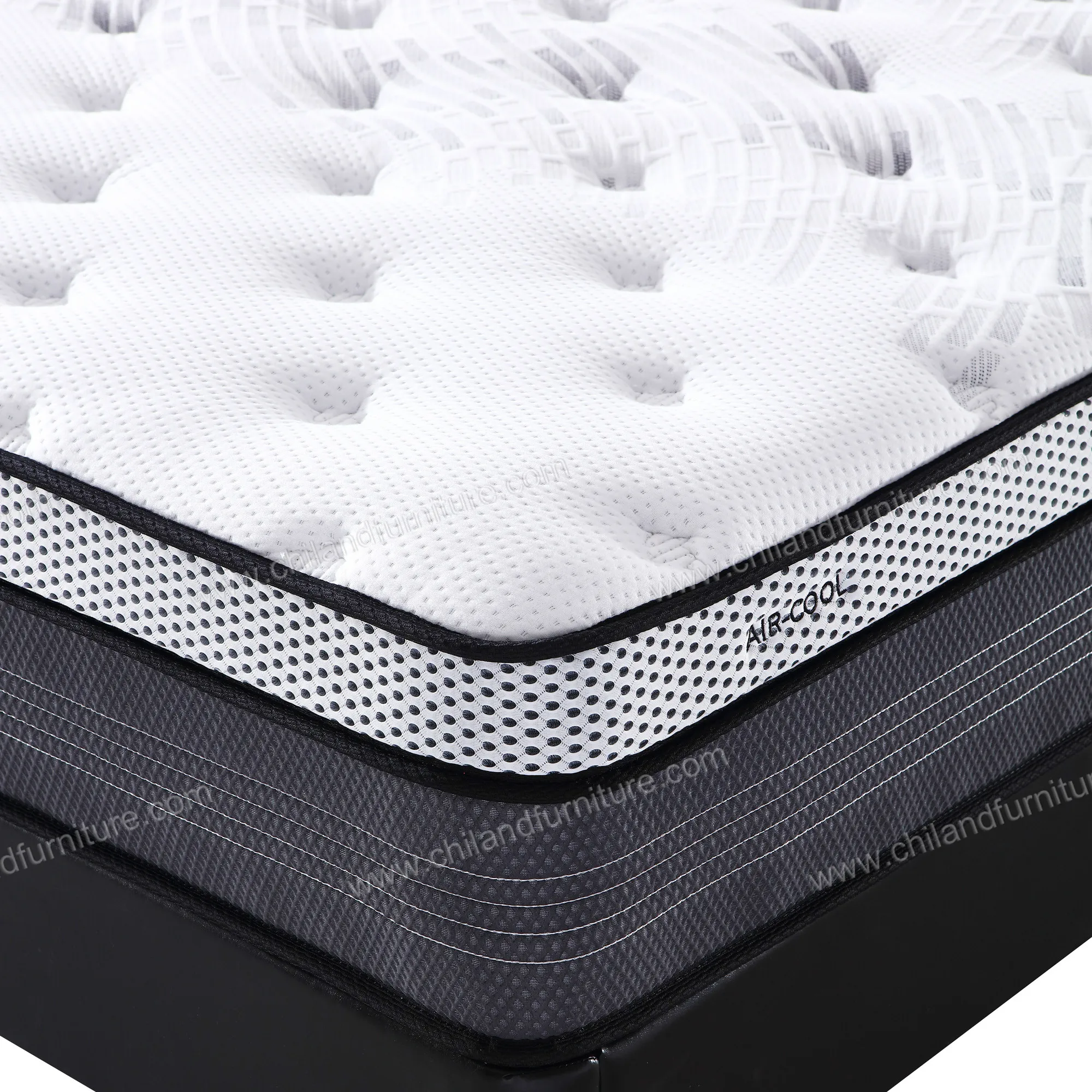 CHILAND Hot Sale Natural Latex Layer Independent and Supportive Pocket Spring System Roll Up Mattress Royal Comfort Support