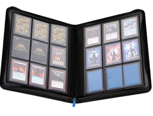 Album de cartes à collectionner rectangulaire sur mesure, 9 compartiments, 216 emplacements, Yu-Gi-Oh TCG Deluxe avec housse anti-poussière zippée et logo - Product Image 1