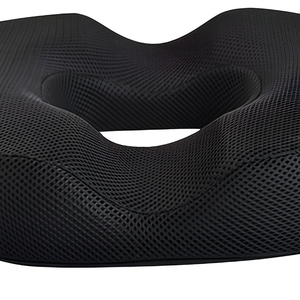 Coussin de siège orthopédique en mousse à mémoire de forme <span class=keywords><strong>PureLife</strong></span>, grand et rectangulaire, technique tricotée, amovible et lavable, pour avion, hommes et femmes - Product Image 5
