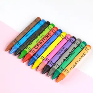 Crayons <span class=keywords><strong>de</strong></span> <span class=keywords><strong>cire</strong></span> à dessin pour artistes, 12 couleurs, non toxiques, personnalisables en gros - Product Image 1