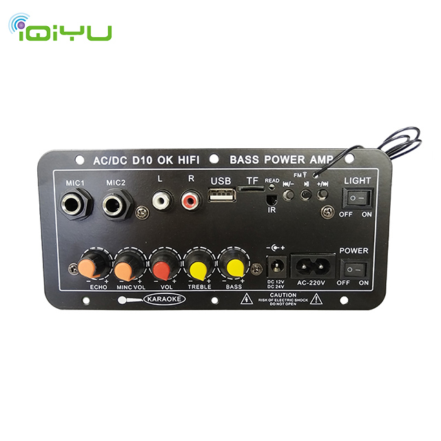Wholesale D10 220V Hi-Fi Digital BT Mini Home Audio Subwoofer Board One Microphone Karaoke Amplifiers Wireless Durable