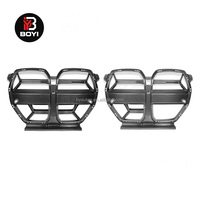Calandre avant en fibre de carbone pour BMW M3 G80 M4 G82 G83 2021 2022 2023 2024, double calandre avec ou sans ACC, calandres de course