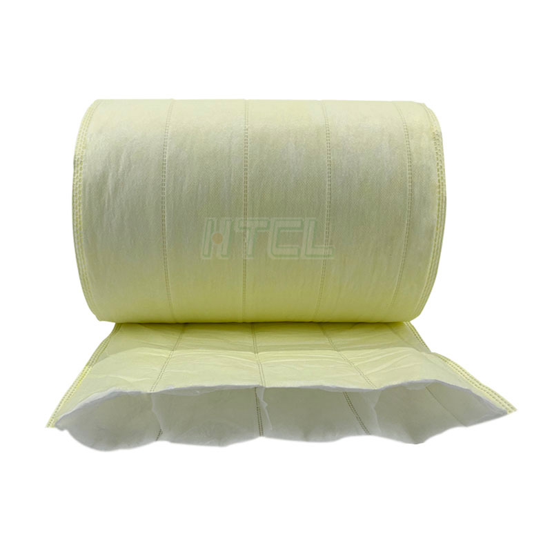 HengTong Non Woven Fabric Synthetic Fiber Pocket Bag Air Filter Media Roll Industries Air Filters
